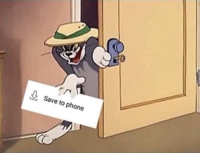 Meme Save to phone - Tom