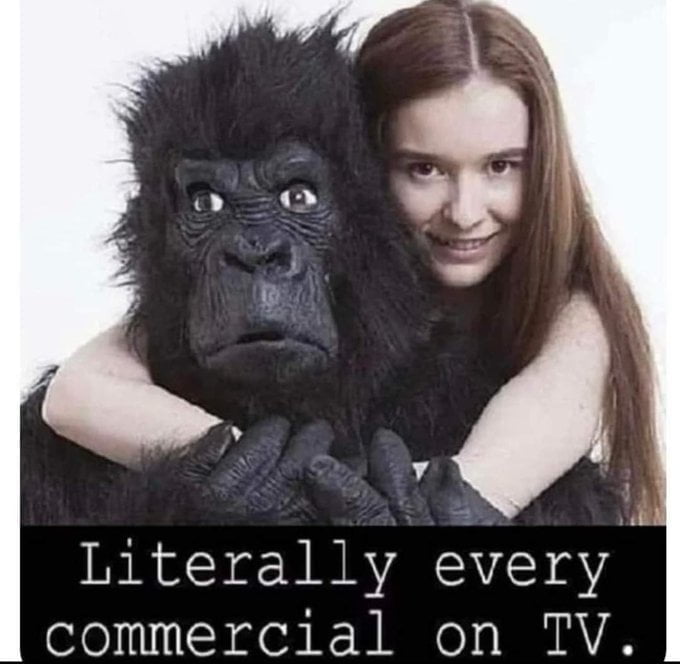 Meme Literally every commercial on TV